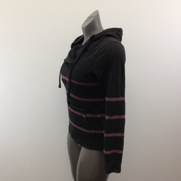 Hurley Hooded Sweatshirt Women's Small Gray Pink - Picture 4 of 5